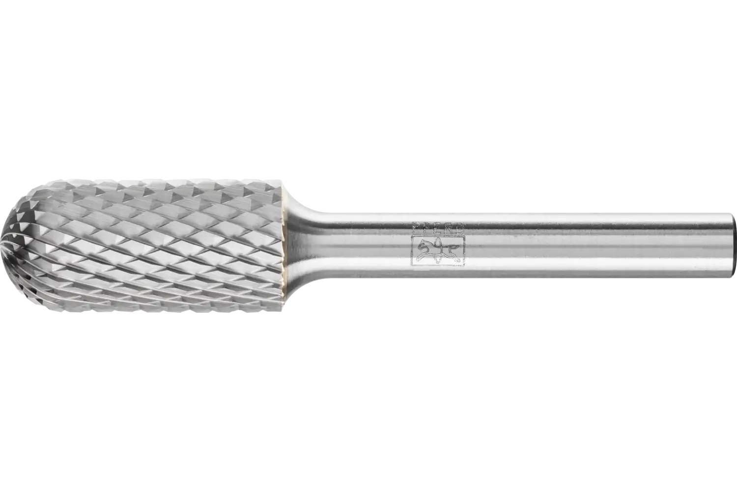 Picture of Pferd Carbide Bur SC-5 Cylindrical Radius End Diamond Cut 1/2" x 1" x 1/4" Shank